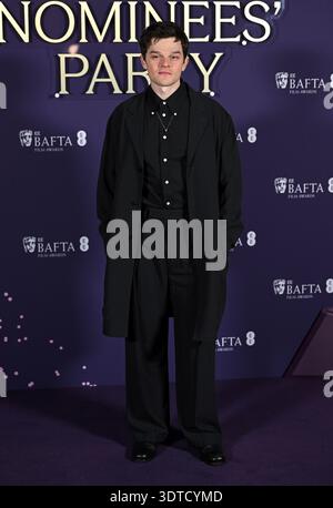 Londra, Regno Unito. 21 febbraio 2026. Robert Aramayo partecipa all'EE BAFTA Film Nominees Party 2026, National Gallery. Crediti: Doug Peters/EMPICS/Alamy Live News Foto Stock