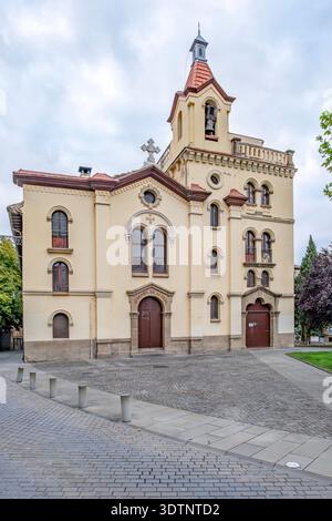 Basilica di San Fermin de Aldapa nel centro storico di Pamplona, Navarra, Spagna, Chiesa storica Foto Stock