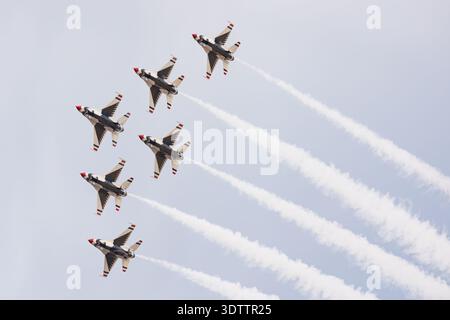 USAF Thunderbirds Delta Formation Foto Stock