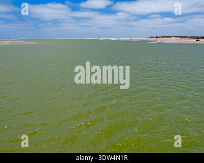 La foce del fiume Murray, il Parco Nazionale di Coorong Foto Stock
