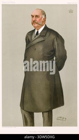 Lord Balfour di Burleigh, Arthur James Balfour, i conte (1848-1930), Segretario di Stato per la Scozia, poi primo ministro britannico 1902-1905, ritratto di Sir Leslie Ward (Spy), 1902 Foto Stock