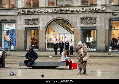 Piazza Dam, Amsterdam Foto Stock