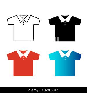 Illustrazione della silhouette della Polo astratta, può essere utilizzata per progetti aziendali, presentazioni o qualsiasi altro design adatto. Illustrazione Vettoriale