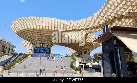 Metropol Parasol Structure a Siviglia, Andalusia, Spagna Foto Stock