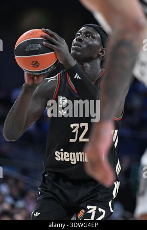 Wenyen Gabriel del Bayern Monaco durante la partita di EuroLeague tra il Real Madrid e il Bayern Monaco alla Movistar Arena il 26 febbraio 2026 a M Foto Stock