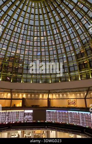 Interno dell'edificio della Borsa messicana, città del Messico, Messico Foto Stock