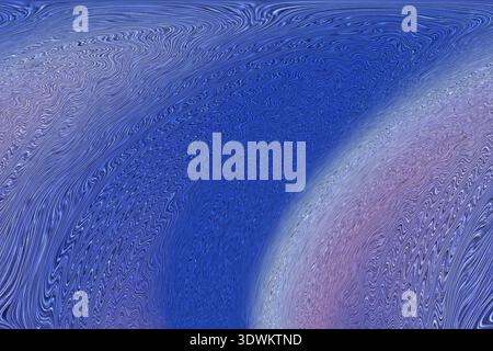 vivace sfondo astratto con sfumatura blu e strisce bianche morbide. Ideale per progetti di design, presentazioni e arte digitale. Foto Stock