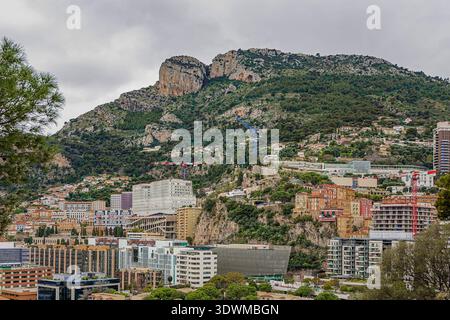 Monte Carlo visto dal castello reale Foto Stock