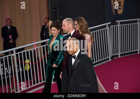 Catherine, Principessa del Galles e William, Principe del Galles partecipano all'EE BAFTA FILM AWARDS 2026, The Royal Festival Hall, 22.2.26 Foto Stock