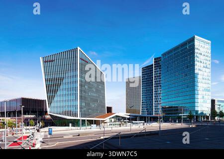 Lussemburgo, città di Lussemburgo, Plateau du Kirchberg, Infinity project, 3 utilizza un unico progetto, centro commerciale, uffici e appartamenti di fascia alta Foto Stock