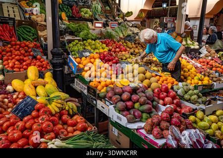 Spagna, Isole Canarie, Tenerife, Santa Cruz Tenerife, Nuestra Senora de Africa Market Foto Stock