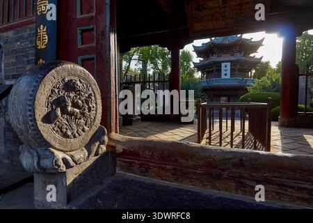 Interno della grande Moschea del quartiere musulmano a Xi'an, Cina Foto Stock