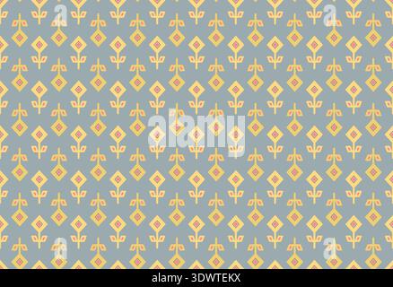 stampa geometrica curti etnica senza cuciture Foto Stock