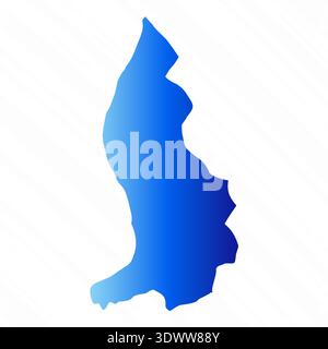 Lo sfondo gradiente Simple Liechtenstein Map, il design vettoriale modificabile, può essere utilizzato per la progettazione aziendale o di presentazioni. Illustrazione Vettoriale