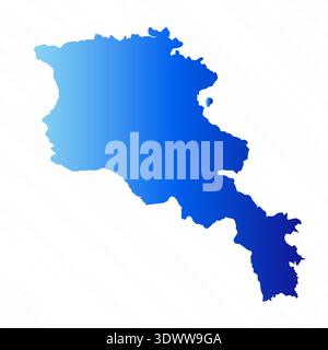 Lo sfondo Gradient Simple Armenia Map, il design vettoriale modificabile, può essere utilizzato per la progettazione aziendale o di presentazioni. Illustrazione Vettoriale