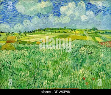 Il nuovo Museo Pinakothek (Neue Pinakothek), dipinto intitolato "Plain near Auvers" (bene bei Auvers) Foto Stock