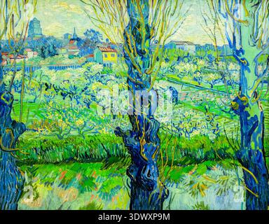 Il nuovo Museo Pinakothek (Neue Pinakothek), dipinto intitolato "Vista di Arles" (Blick auf Arles) Foto Stock