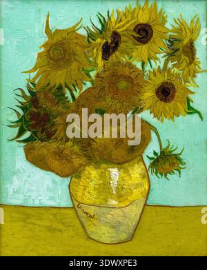 Girasoli. Vincent van Gogh. 1889. Foto Stock