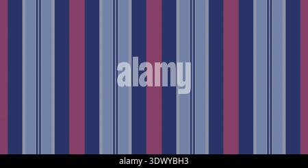 Crea un motivo verticale con texture uniforme, calma le linee vettoriali senza cuciture. Tessuto di sfondo Serry christmas Stripe in una tavolozza di colori chiari e blu. Illustrazione Vettoriale