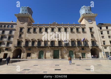 Municipio, vista esterna, Alicante, provincia di Alicante, regione della Comunità Valenciana, Spagna Foto Stock