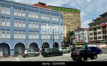 Hotel 81 Chinatown, storico hotel situato in Upper Cross Street e nella torre del People's Park Complex a Chinatown Singapore Foto Stock