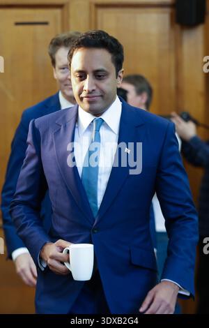 Londra. REGNO UNITO. 2 marzo 2026. Zia Yusuf, portavoce (Segretario di Stato per gli interni) in una conferenza stampa Reform UK nel centro di Londra. Crediti: Dinendra Haria/Alamy Live News Foto Stock