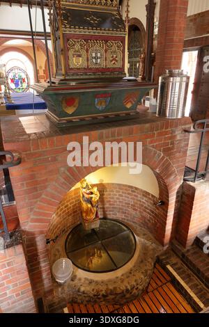 Walsingham. Il pozzo, il sito del servizio idrico, il Santuario di nostra Signora di Walsingham, Norfolk Regno Unito. Conosciuto come l'Inghilterra Nazareth. regno unito Foto Stock