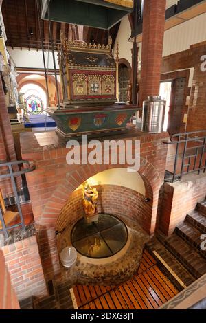 Walsingham. Il pozzo, il sito del servizio idrico, il Santuario di nostra Signora di Walsingham, Norfolk Regno Unito. Conosciuto come l'Inghilterra Nazareth. regno unito Foto Stock