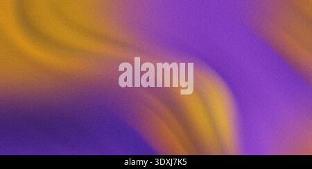 Lo sfondo astratto presenta una miscela di tonalità viola e arancio con una texture sgranata, offrendo un design moderno e vivace Foto Stock