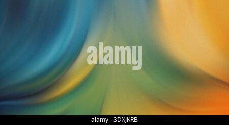 Sfondo a gradiente astratto con colori sfumati di blu verde giallo e arancione che creano un effetto morbido Foto Stock