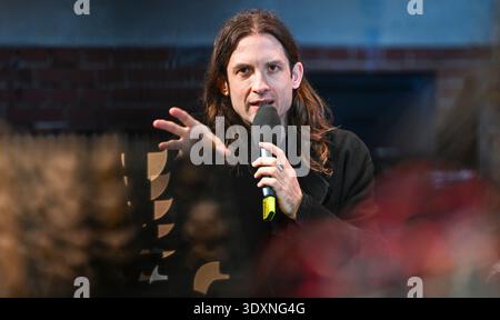 Berlino, Germania. 3 marzo 2026. Il compositore Diego Noguera a una conferenza stampa nel Radialsystem. Crediti: Jens Kalaene/dpa/Alamy Live News Foto Stock