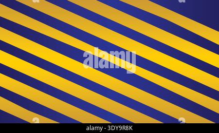 Vivaci strisce diagonali in blu e giallo Illustrazione Vettoriale