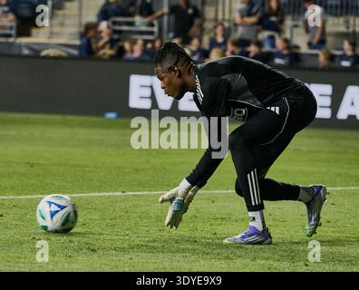 Chester, PA, USA - 4 OTTOBRE 2025: Incontro MLS tra Philadelphia Union e New York City FC al Subaru Park. ***SOLO PER USO EDITORIALE*** Foto Stock