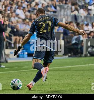 Chester, PA, USA - 4 OTTOBRE 2025: Incontro MLS tra Philadelphia Union e New York City FC al Subaru Park. ***SOLO PER USO EDITORIALE*** Foto Stock