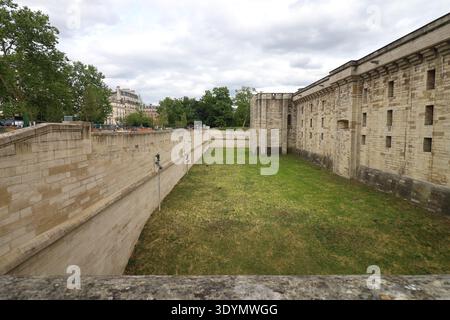 Le château de Vincennes, forte di château, vue de l'extérieur, ville de Vincennes, département du Val-de-Marne, Francia Foto Stock