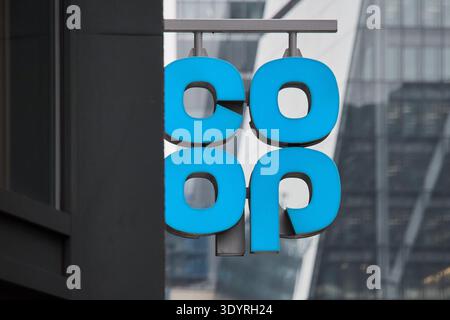 Co Op Sign Foto Stock