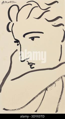 Henri Matisse, Henri Emile Benoit Matisse geb 31. Dezember 1869, gest. 3. Novembre 1954 a Cimiez, Französischer Maler, Grafiker, Zeichner, Klassische Foto Stock