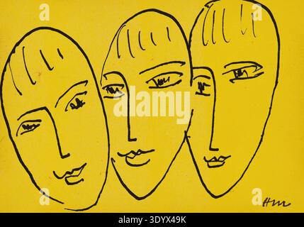 Henri Matisse, Henri Emile Benoit Matisse geb 31. Dezember 1869, gest. 3. Novembre 1954 a Cimiez, Französischer Maler, Grafiker, Zeichner, Klassische Foto Stock