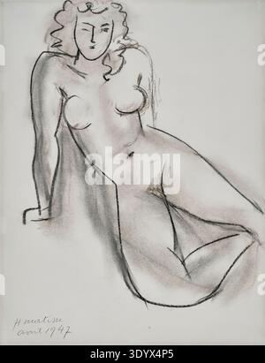 Henri Matisse, Henri Emile Benoit Matisse (geb 31. Dezember 1869, gest. 3. Novembre 1954 a Cimiez), Französischer Maler, Grafiker, Zeichner, Klassische moderne. Hier Sein Werk:, Patitcha (1947), Gemälde, Reproduktion des Gemäldes, Kunstwerk, Historisch Foto Stock