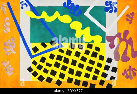 Henri Matisse, Henri Emile Benoit Matisse (geb 31. Dezember 1869, gest. 3. Novembre 1954 a Cimiez), Französischer Maler, Grafiker, Zeichner, Klassische moderne. Hier sein Werk: The Codomas (1947), Gemälde, Reproduktion des Gemäldes, Kunstwerk, Historisch Foto Stock