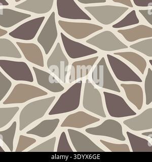 Motivo senza cuciture camouflage camouflage con mosaico geometrico per la caccia all'anatra Illustrazione Vettoriale