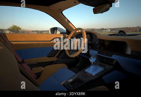Porsche 911 GT3 RS – interni e cruscotto Foto Stock