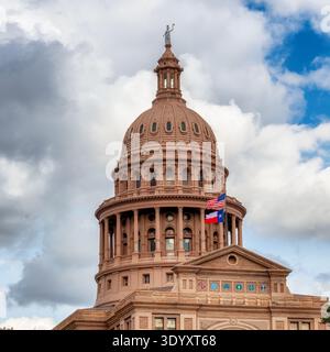 Il palazzo del governo dello stato del Texas ad Austin, Texas, Stati Uniti. Foto Stock