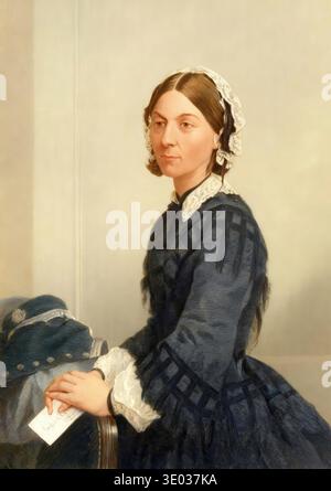 Florence Nightingale, 1820 - 1910, un inglese un riformatore sociale e il fondatore della moderna assistenza infermieristica, Foto Stock
