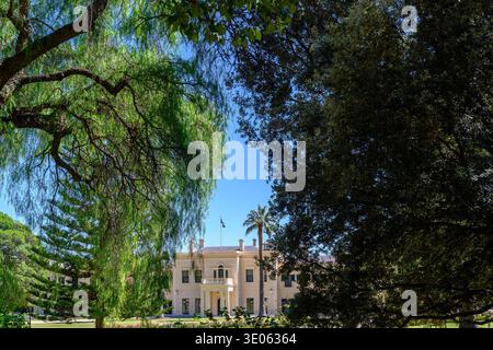Government House sulla North Terrace ad Adelaide, Australia meridionale. Foto Stock