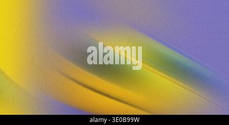 Un morbido sfondo astratto presenta sfumature sfocate di viola e giallo, creando una texture liscia e colorata Foto Stock