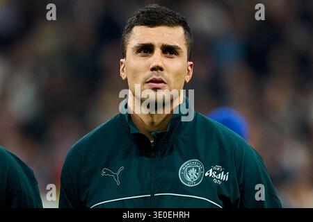 Madrid, Spagna. 11 marzo 2026. Rodri del Manchester City FC durante la partita di UEFA Champions League tra il Real Madrid CF e il Manchester City allo stadio Bernabeu l'11 marzo 2026. - 11/03/2026 - Spagna/Madrid/Madrid - LGM/le Pictorium credito: LE PICTORIUM/Alamy Live News Foto Stock