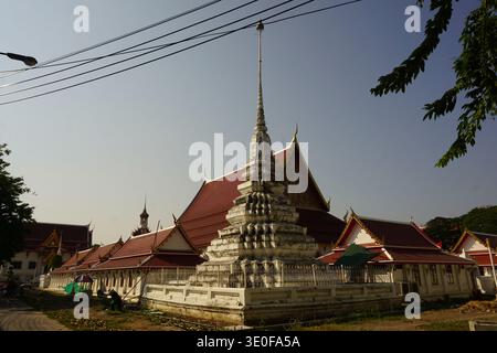 Rattanakosin Island, Bangkok, Tailand: Wat Chana Songkhram Ratchaworamahawihan a Banglamphu Foto Stock