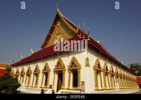 Rattanakosin Island, Bangkok, Tailand: Wat Chana Songkhram Ratchaworamahawihan a Banglamphu Foto Stock