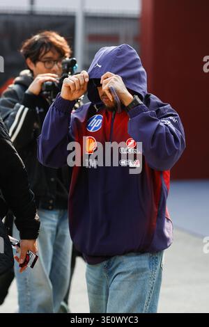 HAMILTON Lewis (gbr), Scuderia Ferrari SF-26, portrait during the Formula 1 Heineken Chinese Grand Prix 2026, 2nd round of the 2026 Formula One World Championship from March 13 to 15, 2026 on the Shanghai International Circuit, in Shanghai, China - Photo DPPI Foto Stock